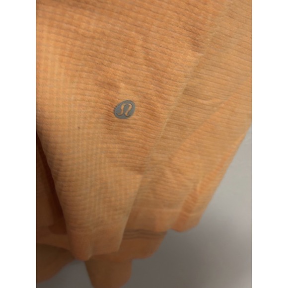 Lululemon Metal Vent Tech Shirt Men's Size XL Orange 1/2Zip Pullover Long Sleeve - Picture 6 of 6
